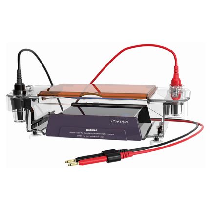 mavi ışık aydınlatıcılı yatay elektroforez hücresi