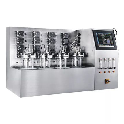 çoklu paralel cam fermentör biyoreaktör sistemi